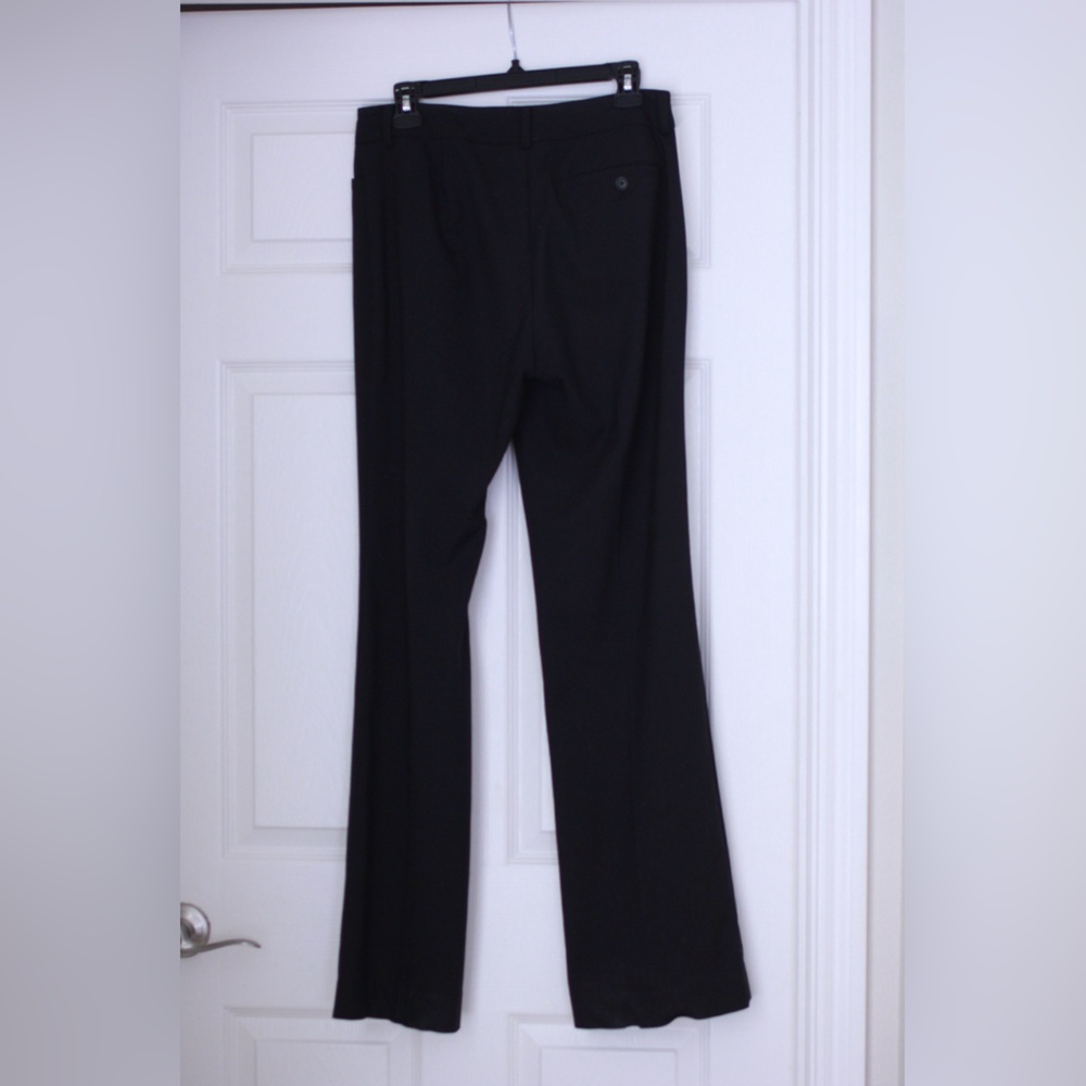 Black Straight-Leg Professional Slacks